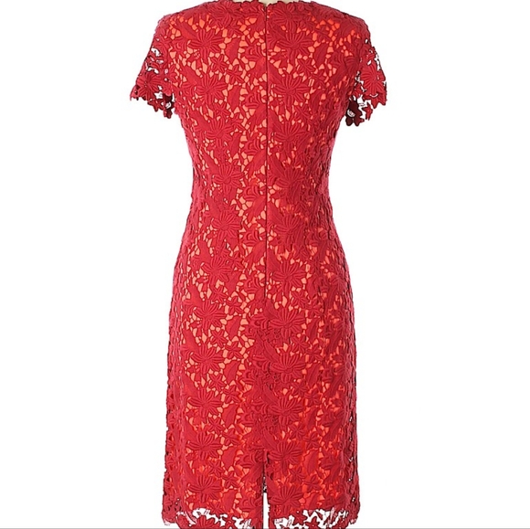 Elie Tahari floral red formal dress - Picture 2 of 9